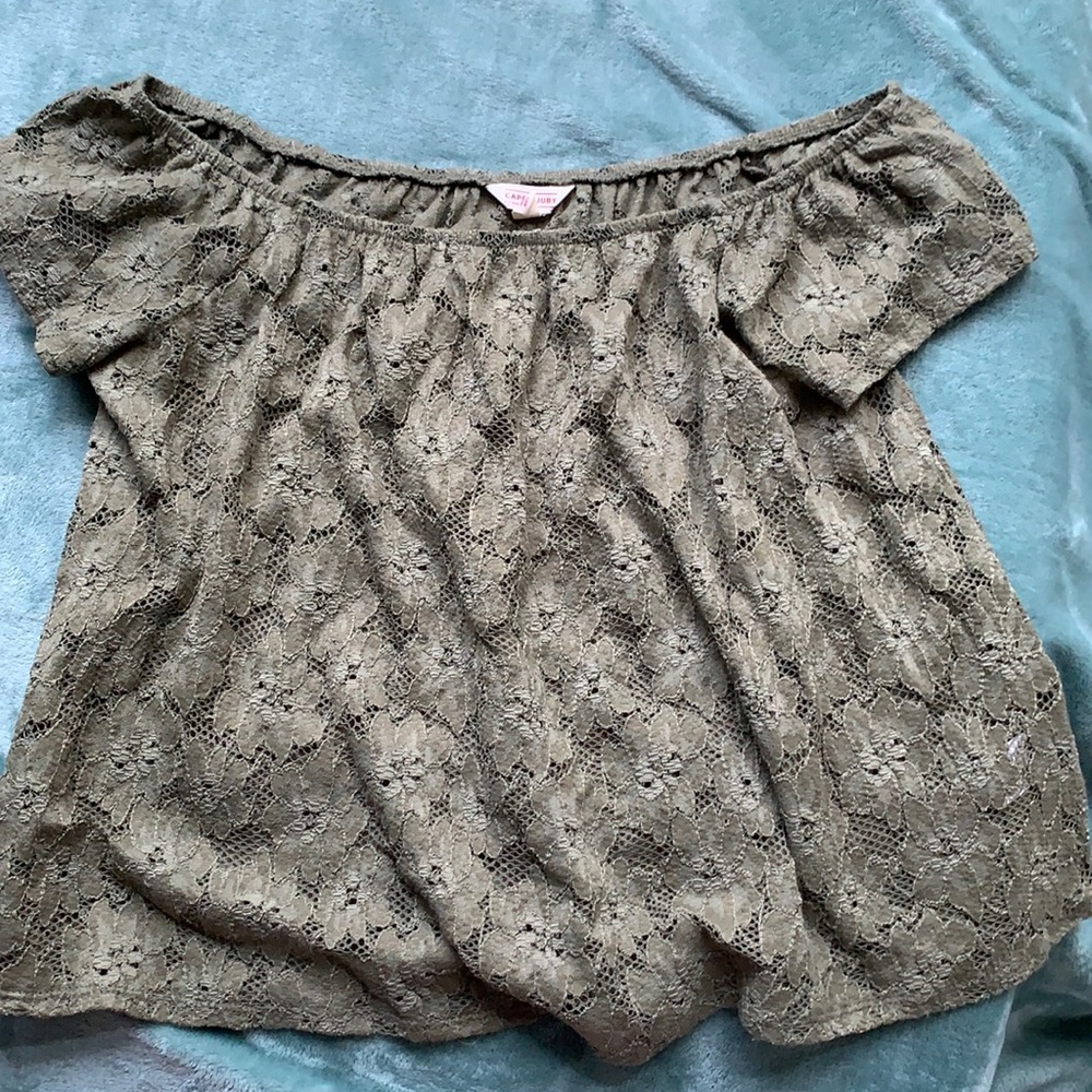 Off the shoulder lacy top